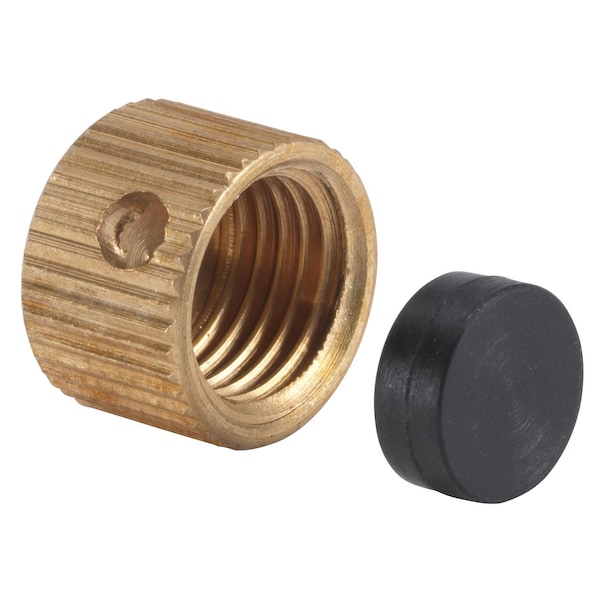 B & K Homewerks 3/8 in. Brass Brass Drain Cap 1 pc VACCAPW3 - main